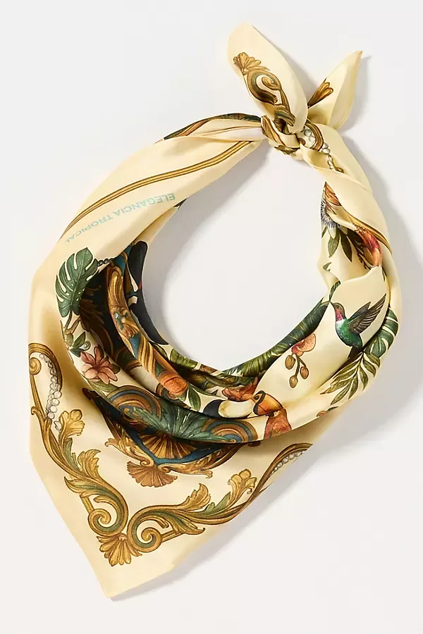 100% Silk Scarf by Elegancia Tropical