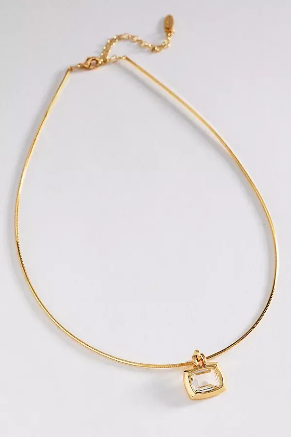 Gemstone Pendant Collar Necklace