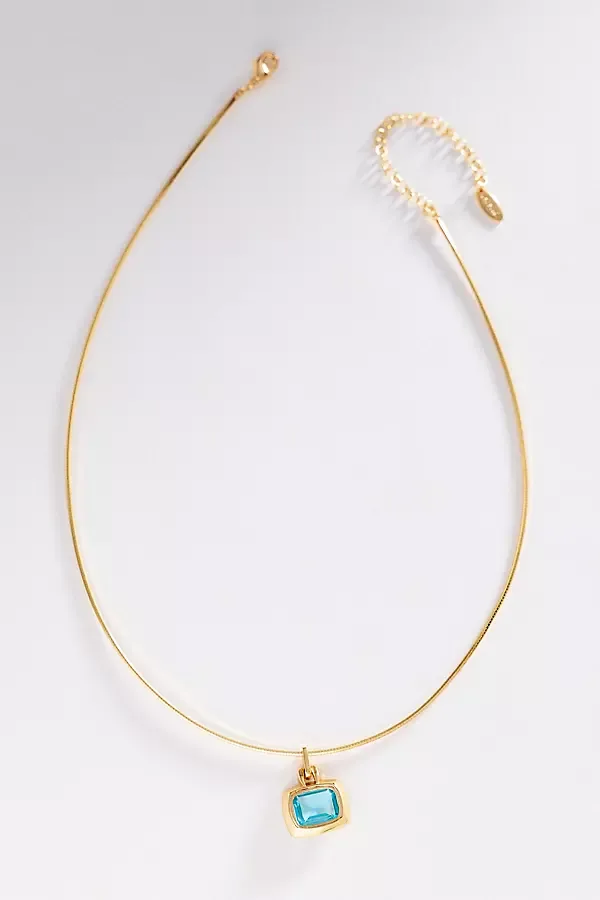 Gemstone Pendant Collar Necklace