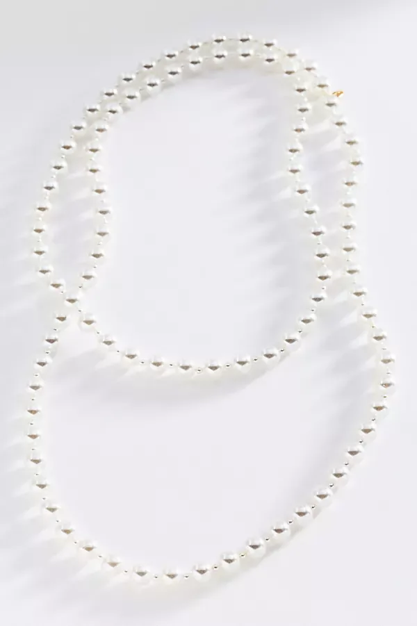 String of Pearls Necklace by By Anthropologie