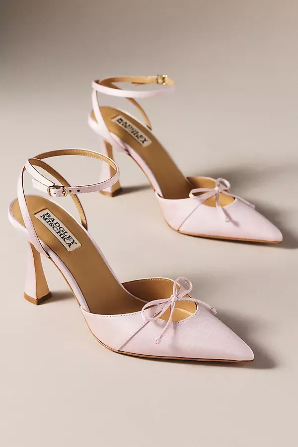Badgley Mischka Yara II Ankle-Strap Pumps by Anthropologie