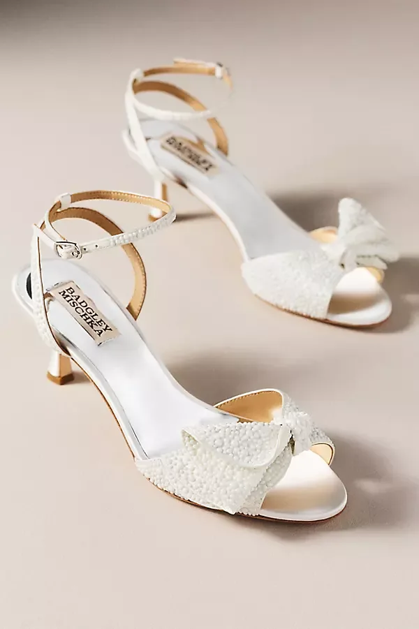 Remi Leather Kitten Heels by Badgley Mischka