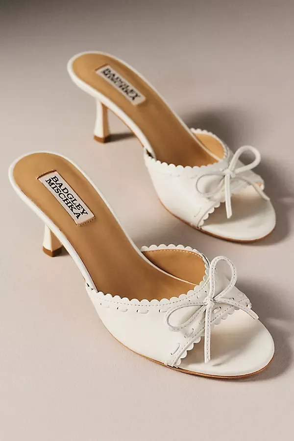Yaritza Leather Heeled Sandals by Badgley Mischka