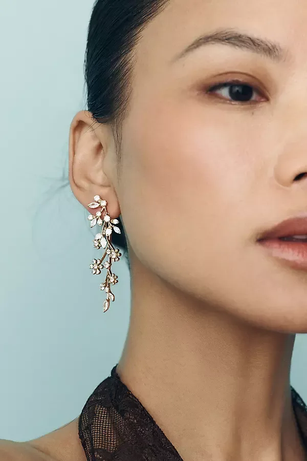 Baby's Breath Front-Back Earrings