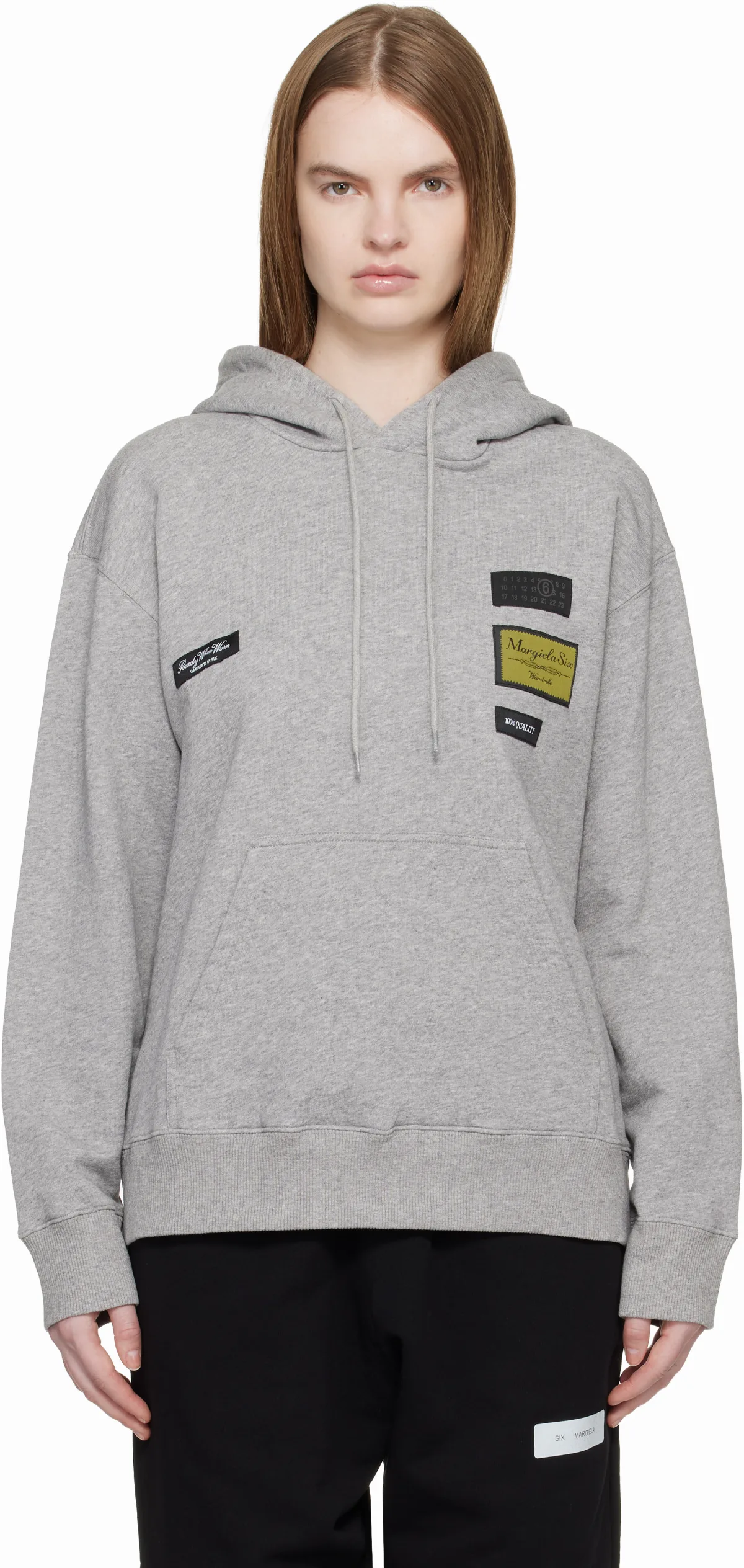Gray Cotton Hoodie