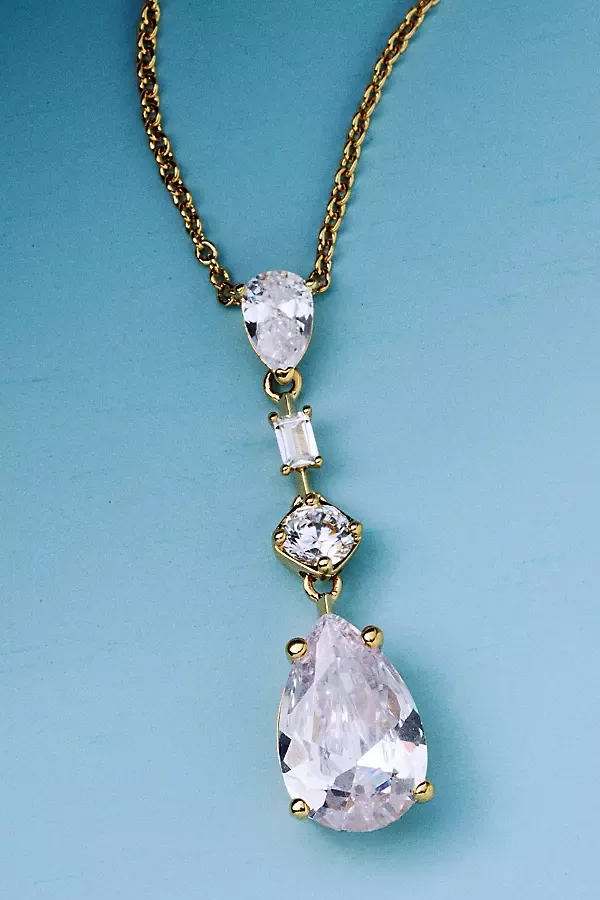 Runaway Pear Drop Necklace by NADRI