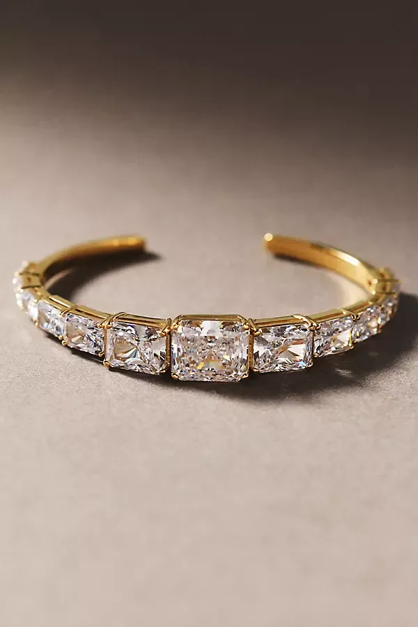 Naomi Graduated Crystal Cuff Bracelet by NADRI