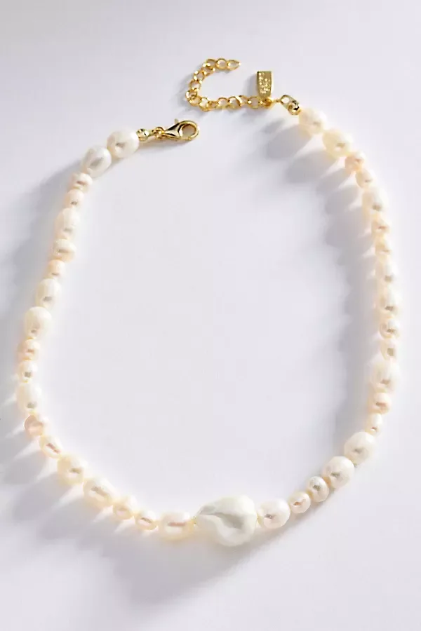 Riviera Pearl Necklace by Electric Picks