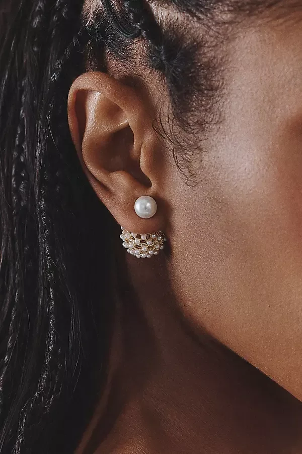 Front-Back Pearl Earrings