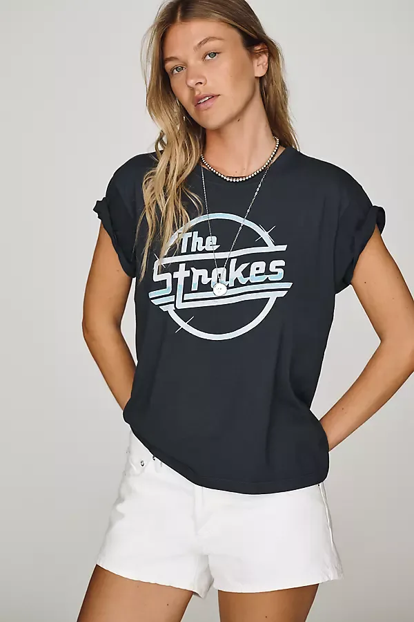 100% Cotton the Strokes Tee by Letluv