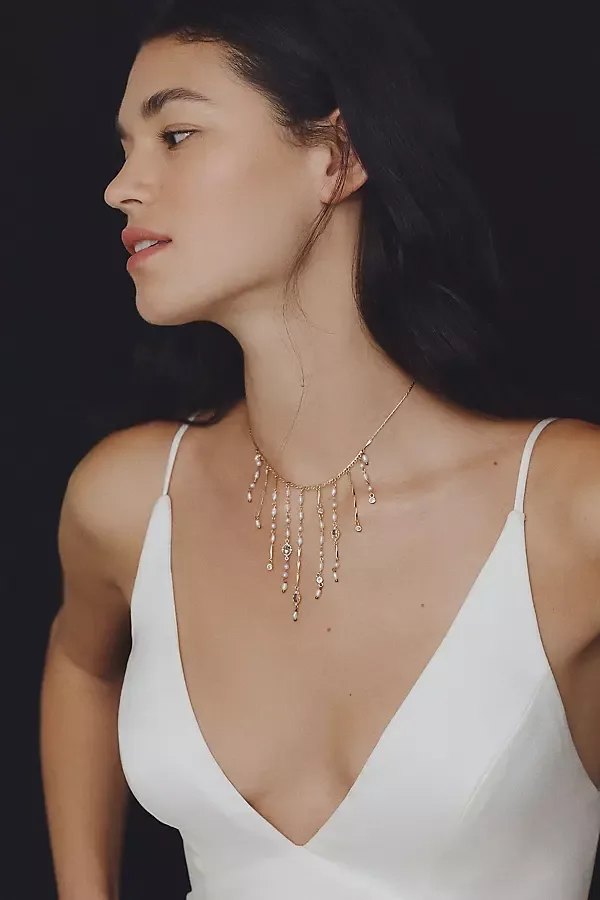 Dainty Tassel Necklace by By Anthropologie Weddings