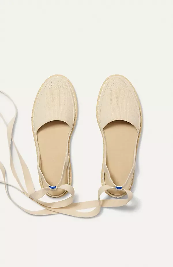 The D'Orsay Espadrille Ankle-Wrap Flats by Rothy's