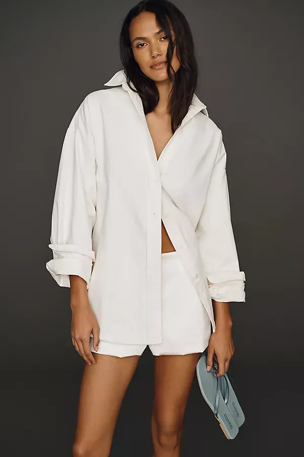 Cotton Oversized Buttondown Shirt by BRIDEMERCH