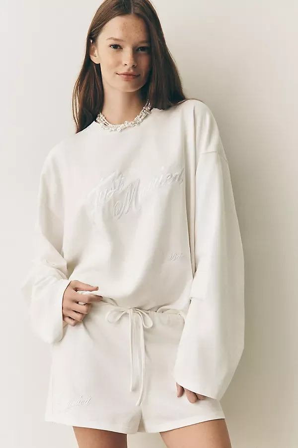 Just Married Shorts by Anthropologie