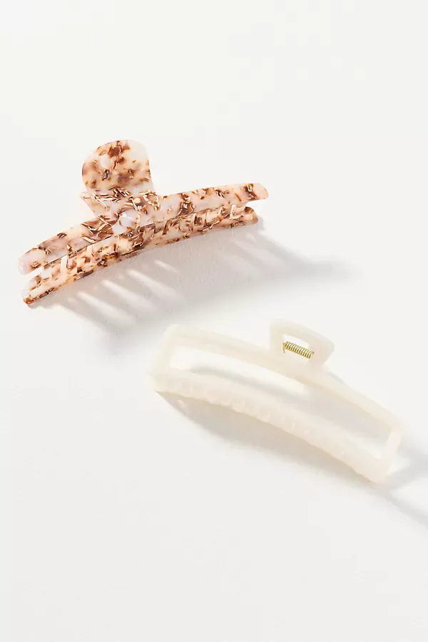 Large Hair Claw Clips, Set of 2 by By Anthropologie