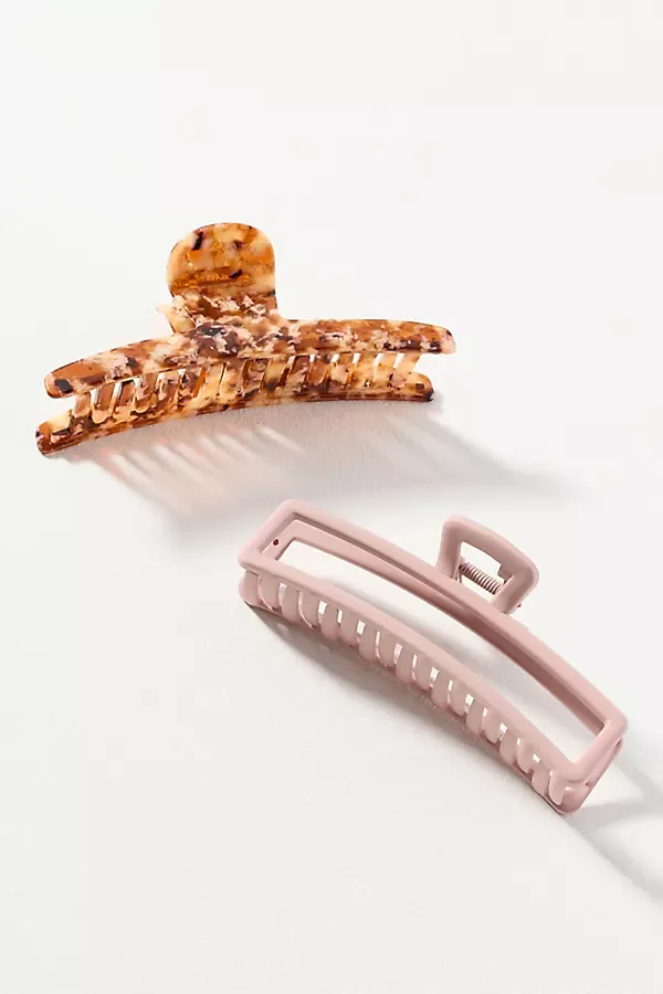 Large Hair Claw Clips, Set of 2