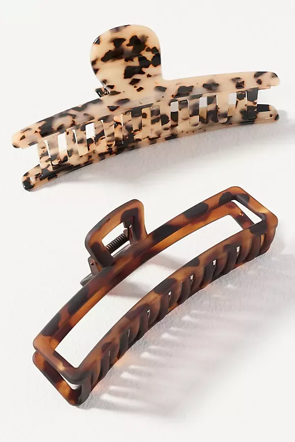 Large Hair Claw Clips, Set of 2