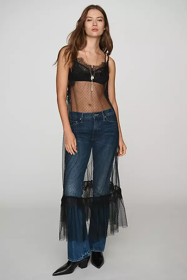 Mesh Lace Slip Maxi Dress by LyreBird