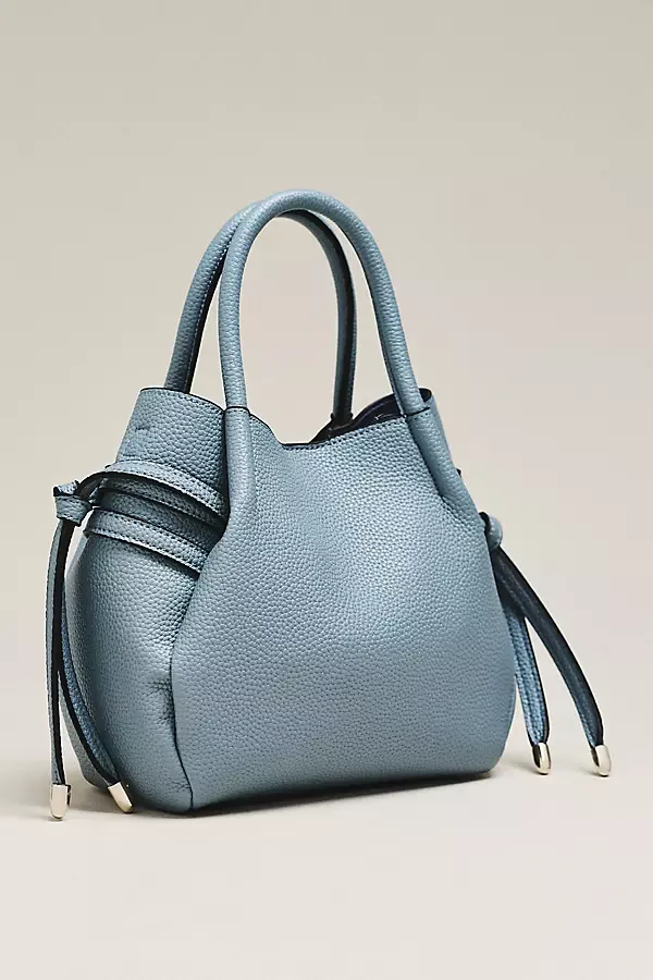 Faux-Leather Mini Tulip Satchel by Maeve