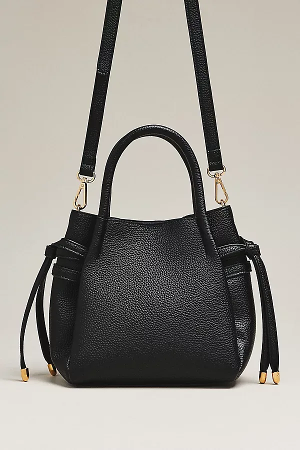 Faux-Leather Mini Tulip Satchel