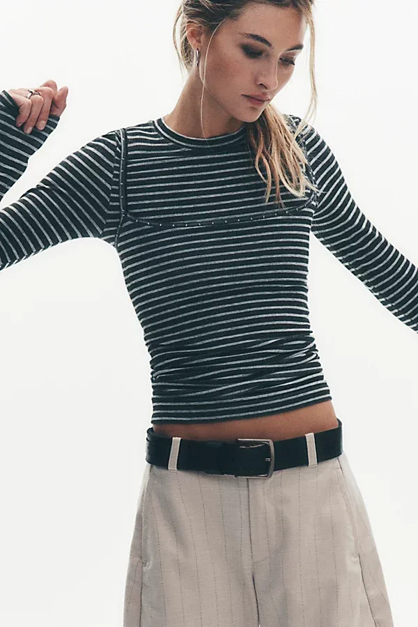Just Enough Stripe Cami by Free People