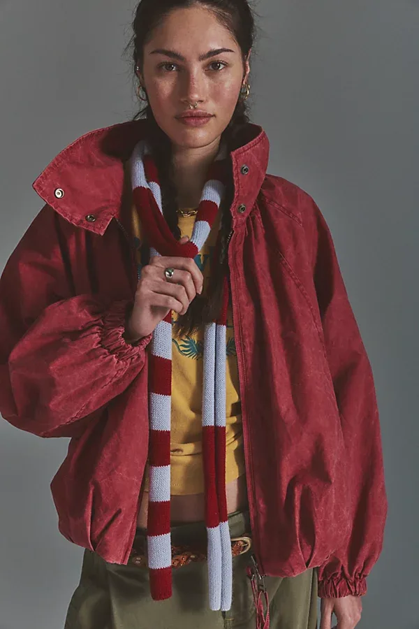 So Stripe Skinny Scarf by Free People