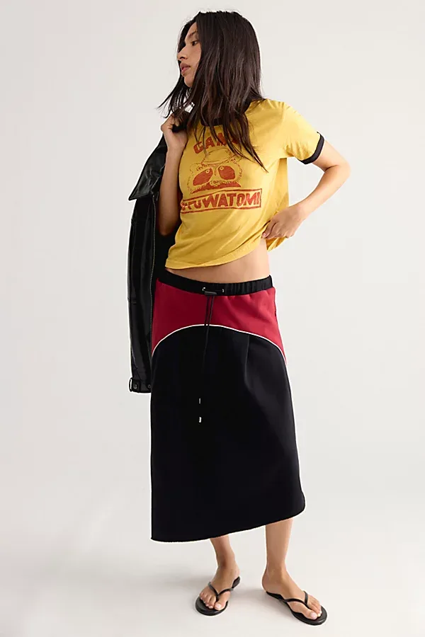 Organic Pleat Midi Skirt by KkCo