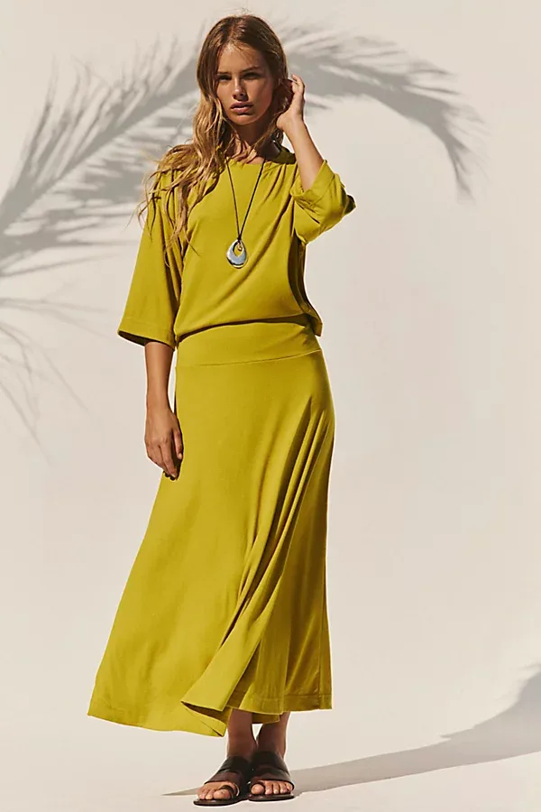 Good Feels Maple Midi Dress by Free People