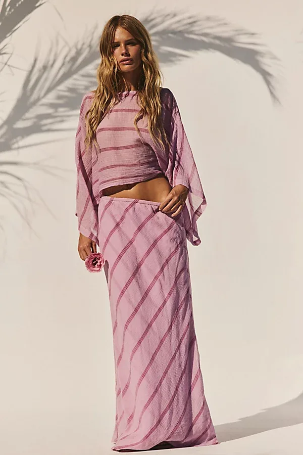 Paula Patterned Skirt Set by Free People