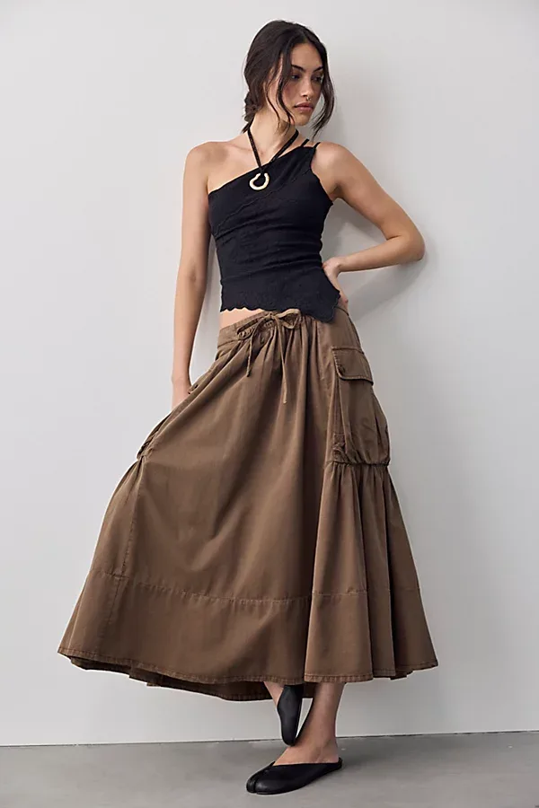 We the Free Trailblazer Cargo Midi Skirt