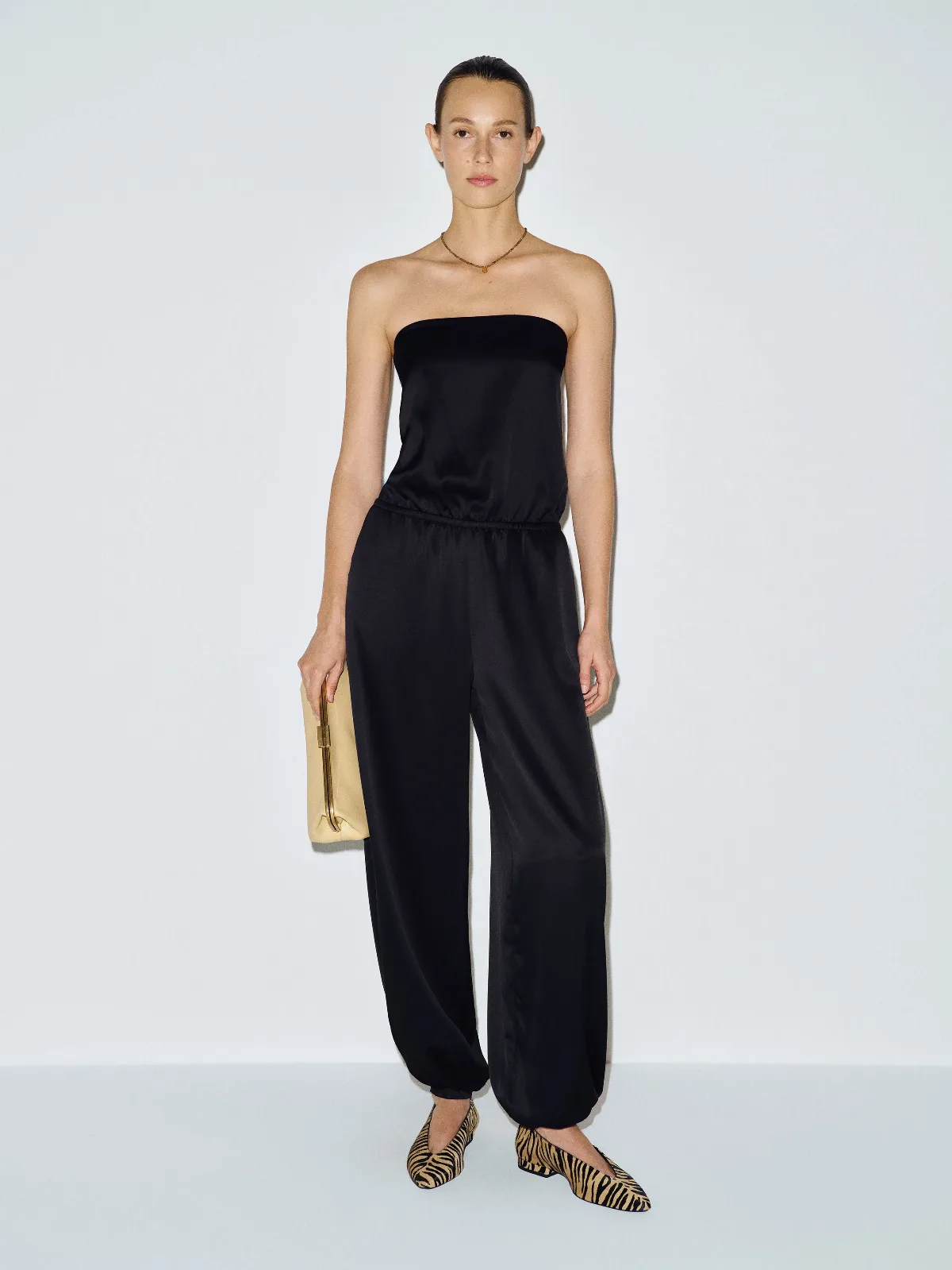Trista Satin Jumpsuit by Reformation