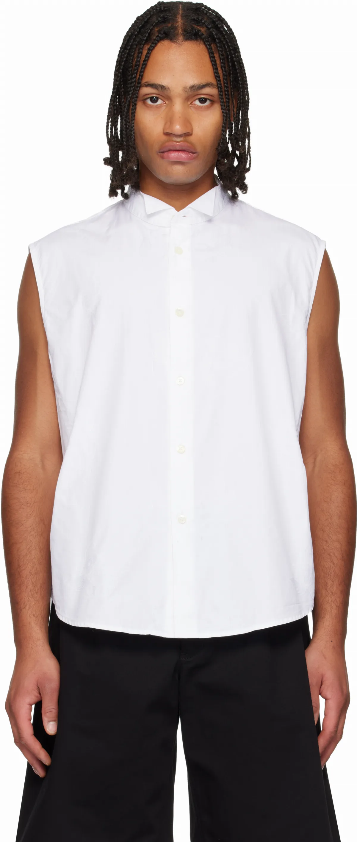 White Wing Sleeveless Shirt