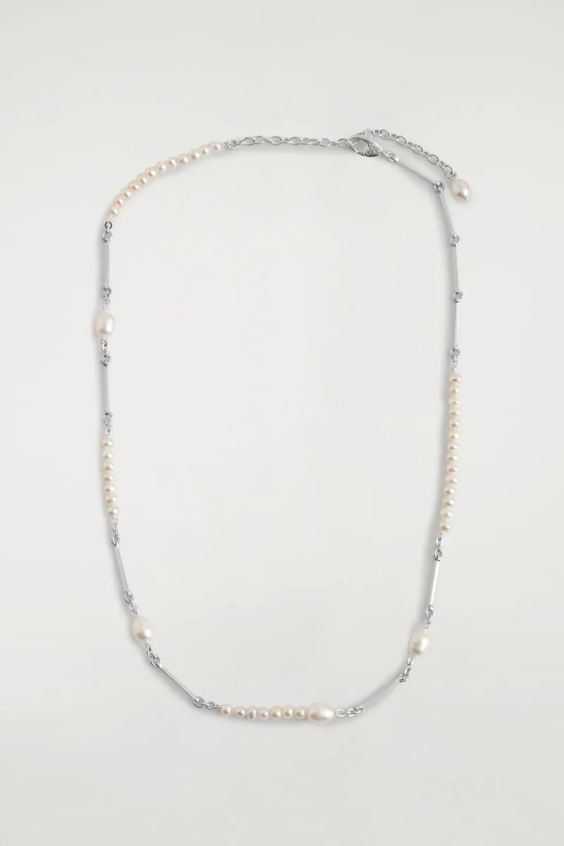 Asymmetric Freshwater Pearl Necklace
