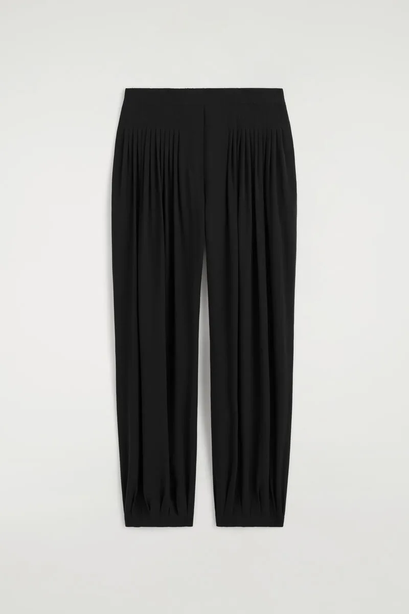 Pleated Crepe Balloon Pants by COS