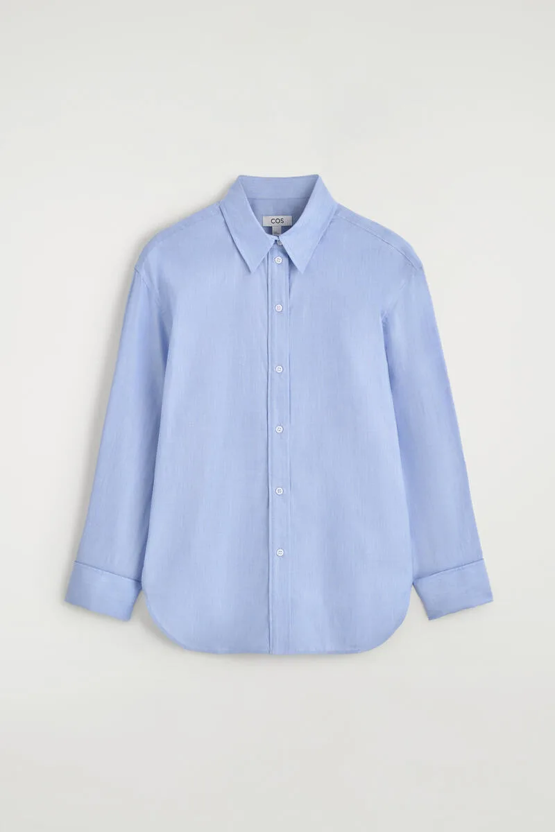 Folded-Cuff Cotton Shirt