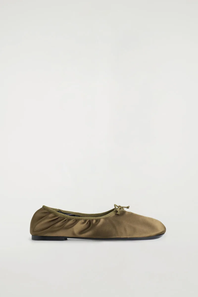 Satin Ballet Flats