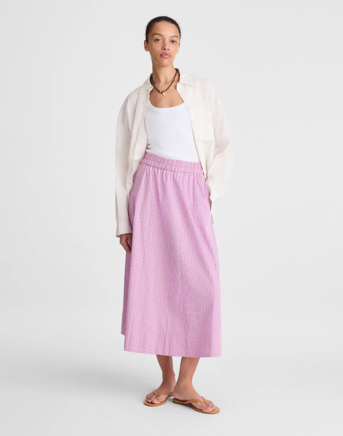 Midi Circle Skirt in Poplin by MW