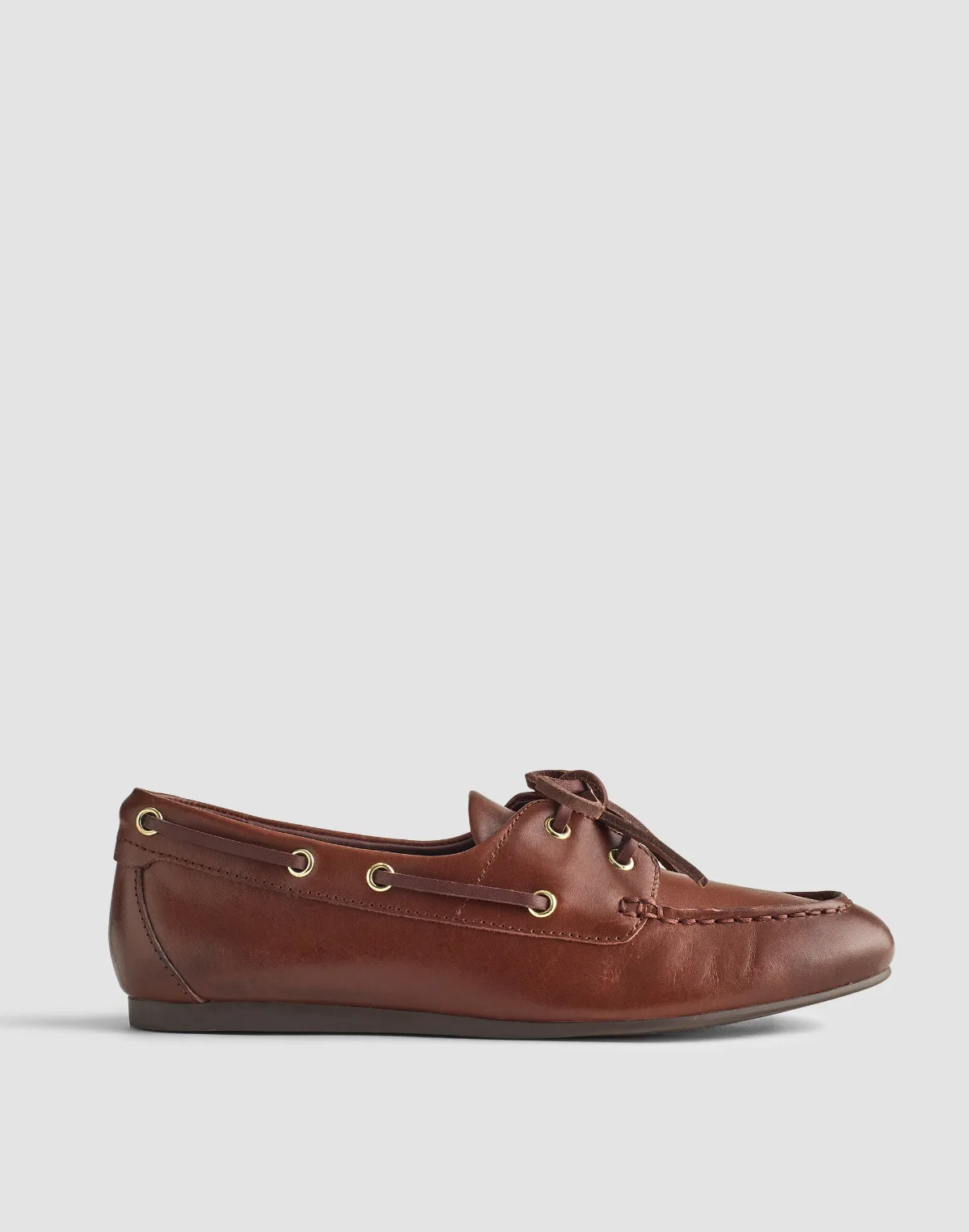 The Jamie Boat Shoe in Leather by MW