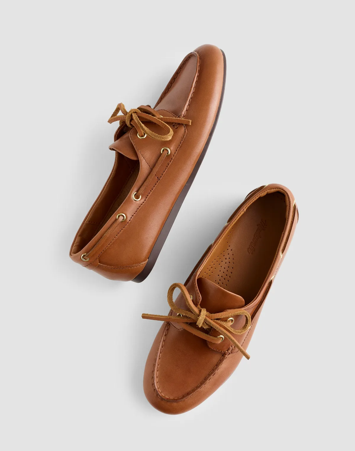 The Jamie Boat Shoe in Leather