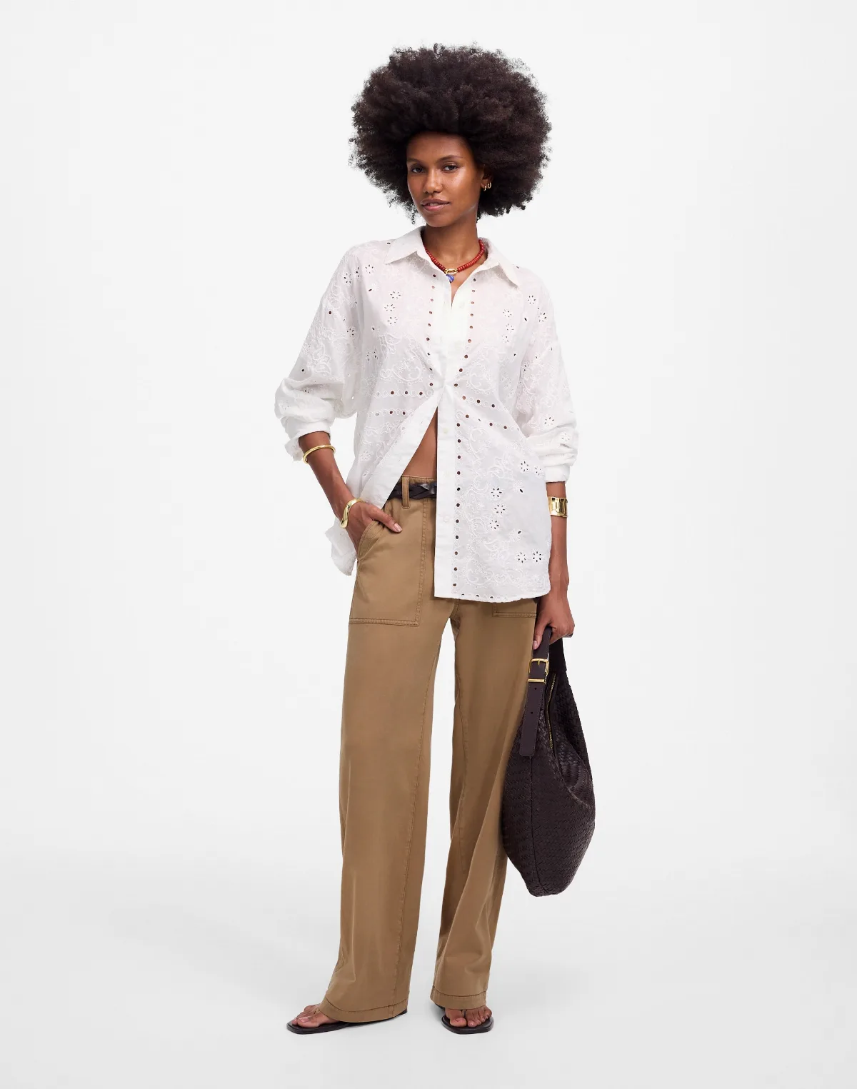 Low-Slung Baggy Utility Pants by MW