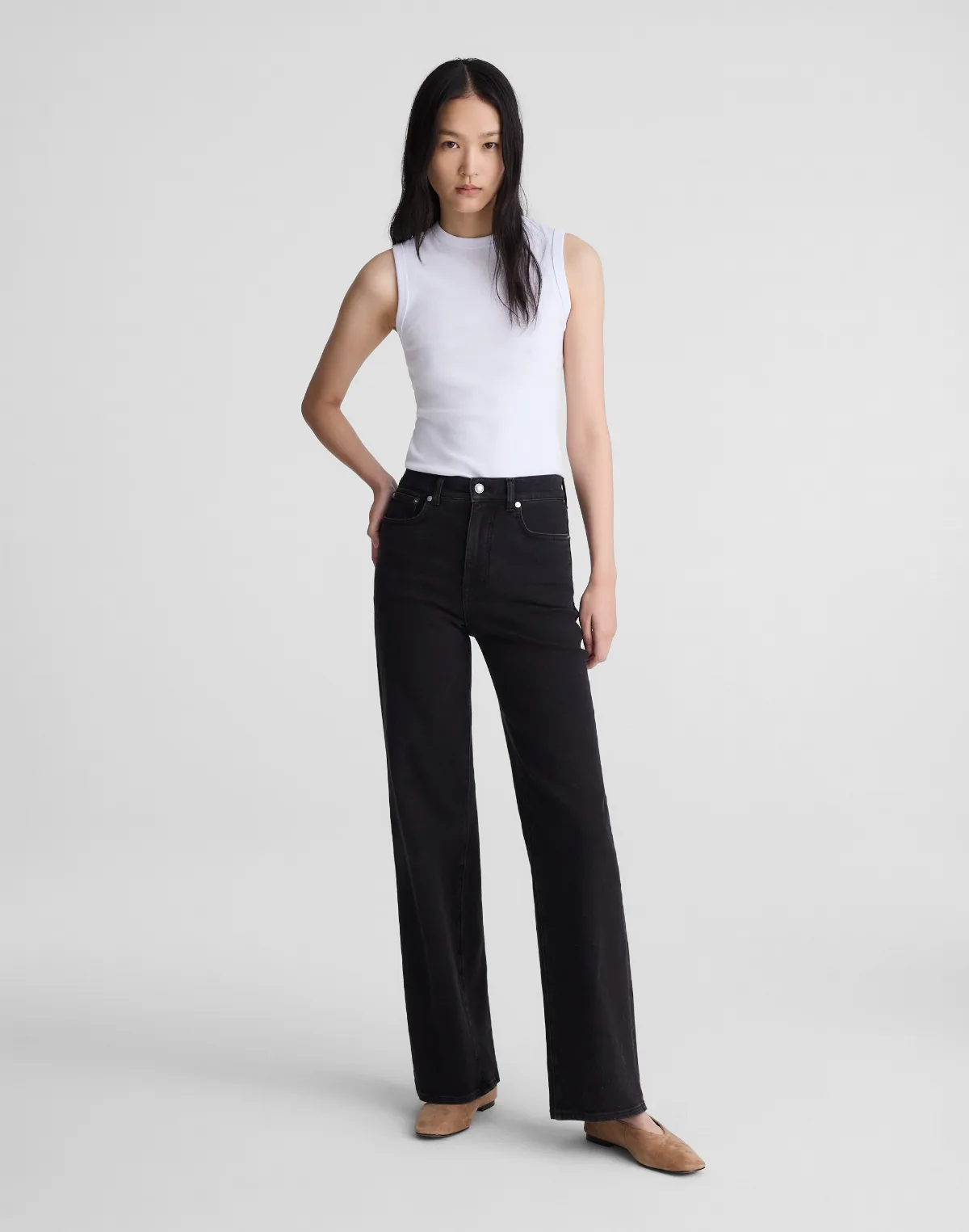 Wide-Leg Jean in Super Stretch Denim by MW