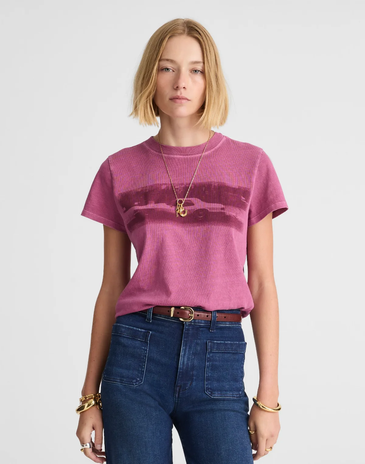 Crewneck Tee in Vintage Jersey by MW