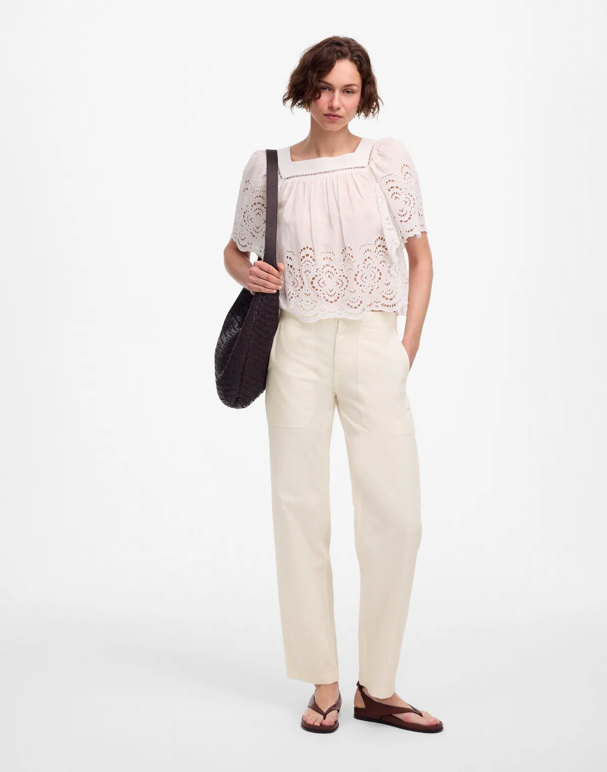 Tapered-Leg Utility Pants by MW