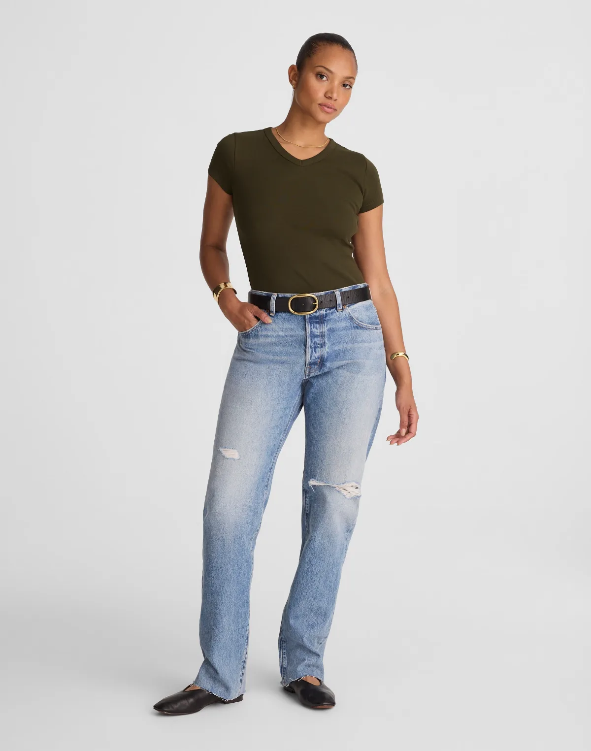 The Curvy Dean Easy Straight Jean by MW