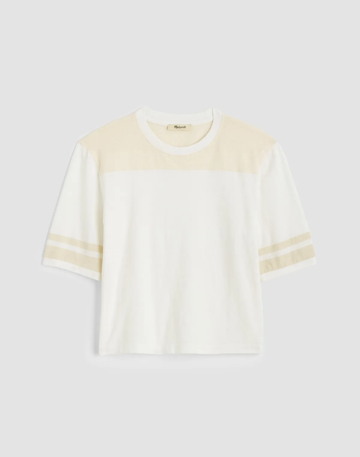 The Relaxed Varsity Tee in Vintage Jersey by MW