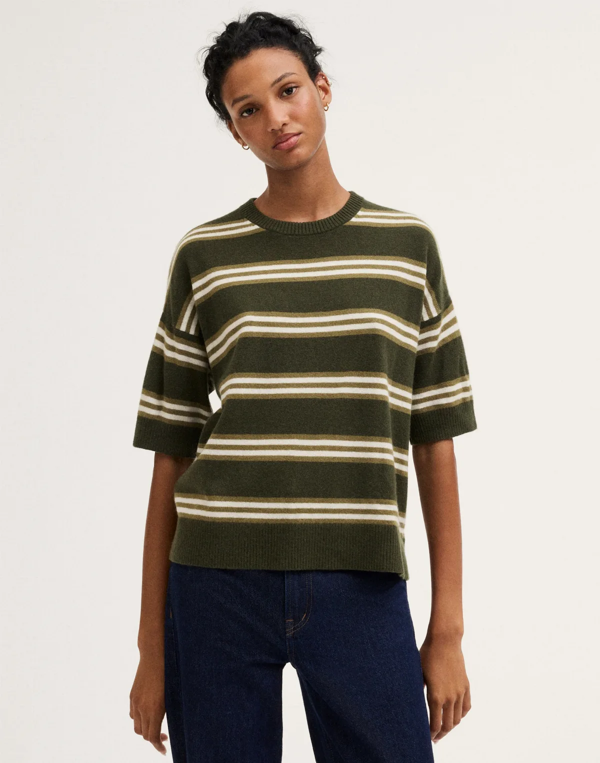 Relaxed Sweater Tee in 100% Cashmere