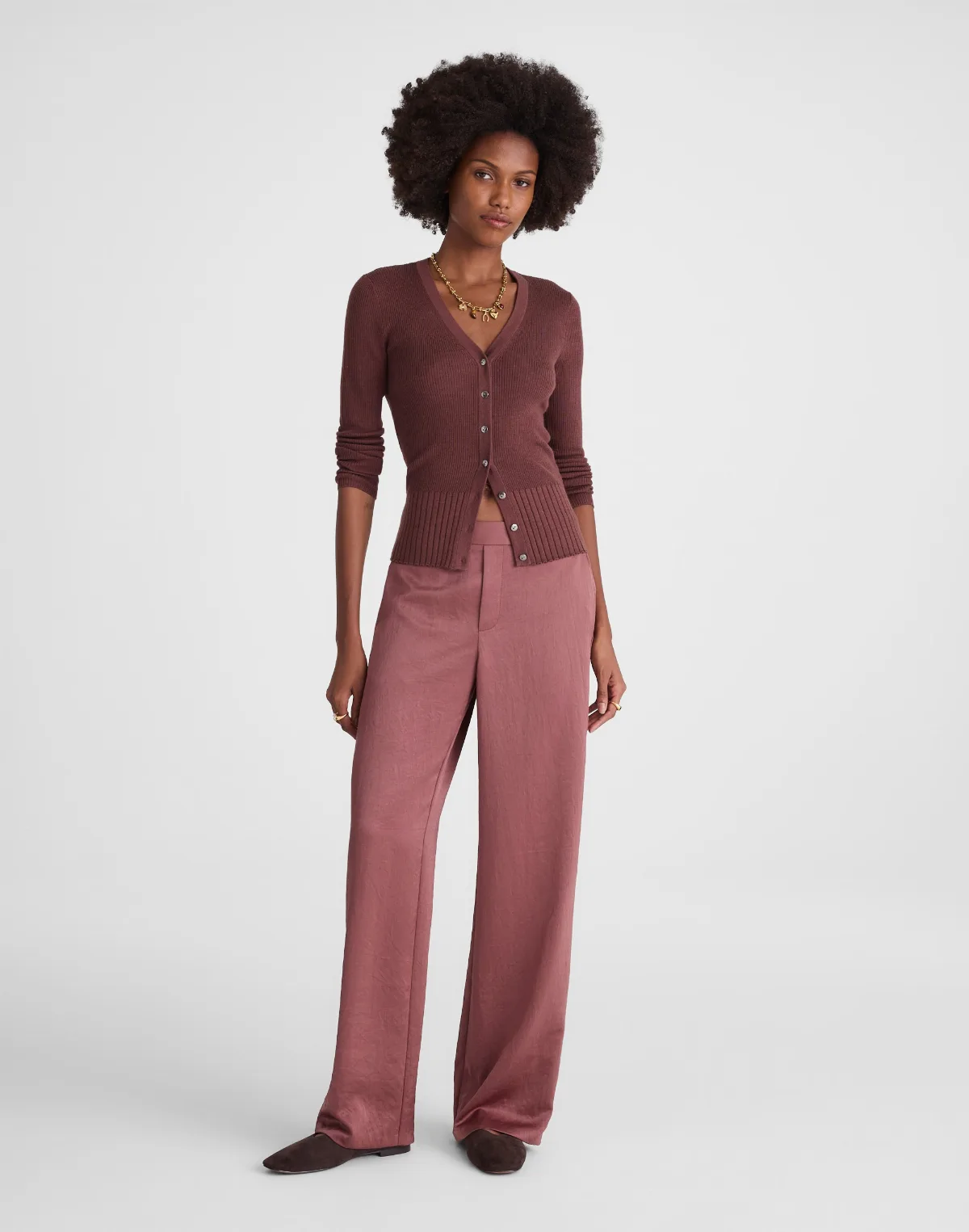 The Easy Pull-On Pant in Satin by MW