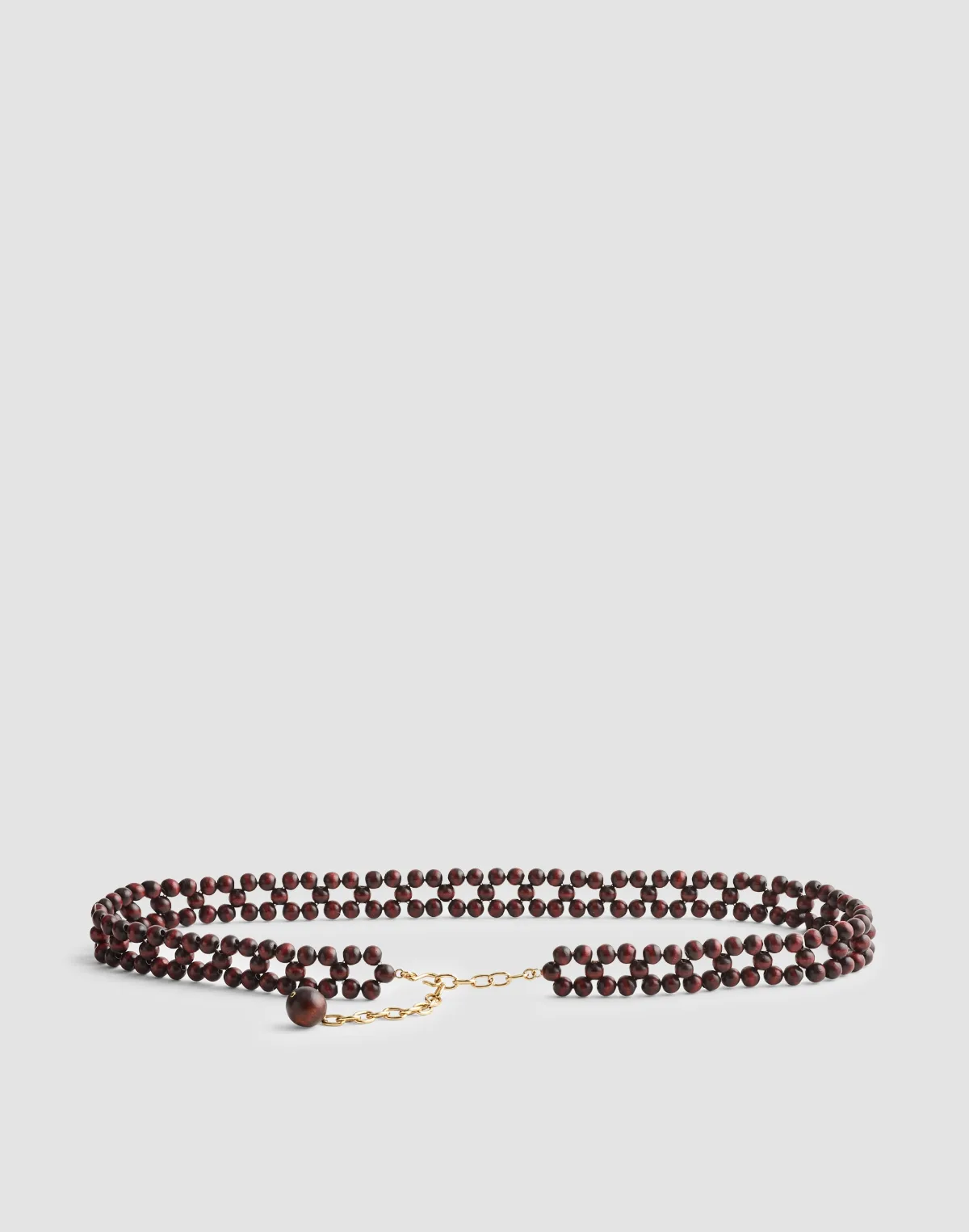 Wooden Bead Belt by MW