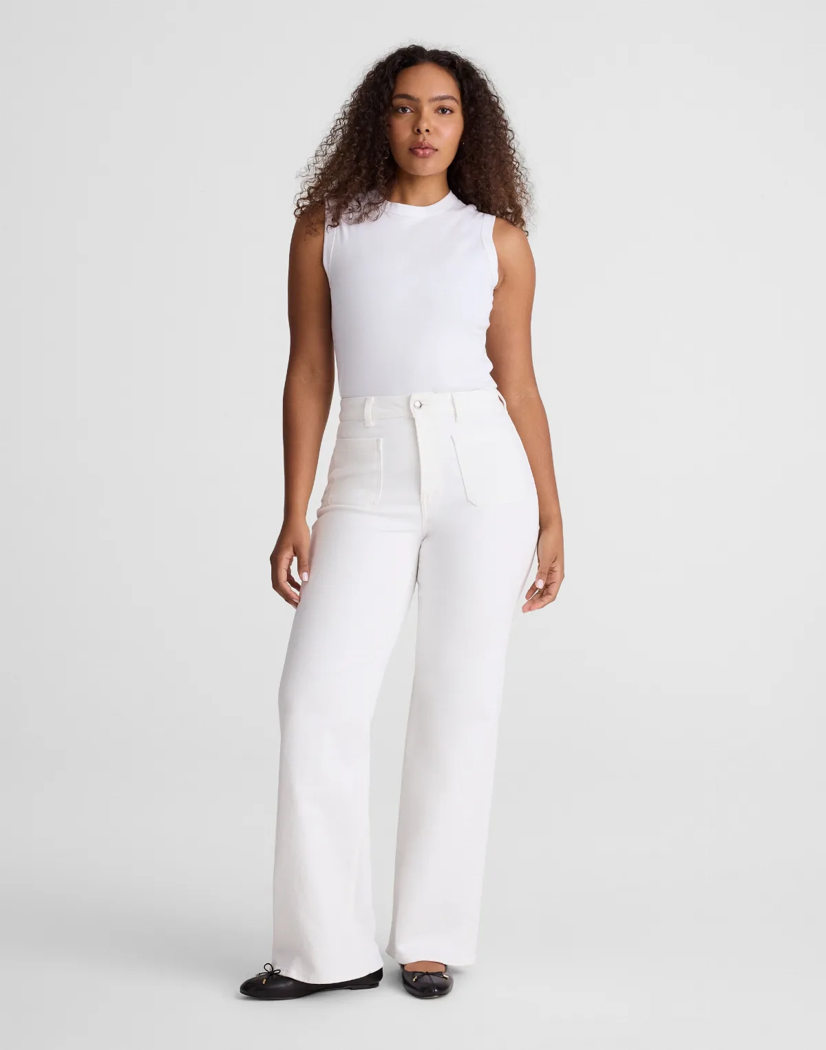 The Curvy Emmy Wide-Leg Jean in Super Stretch Denim by MW