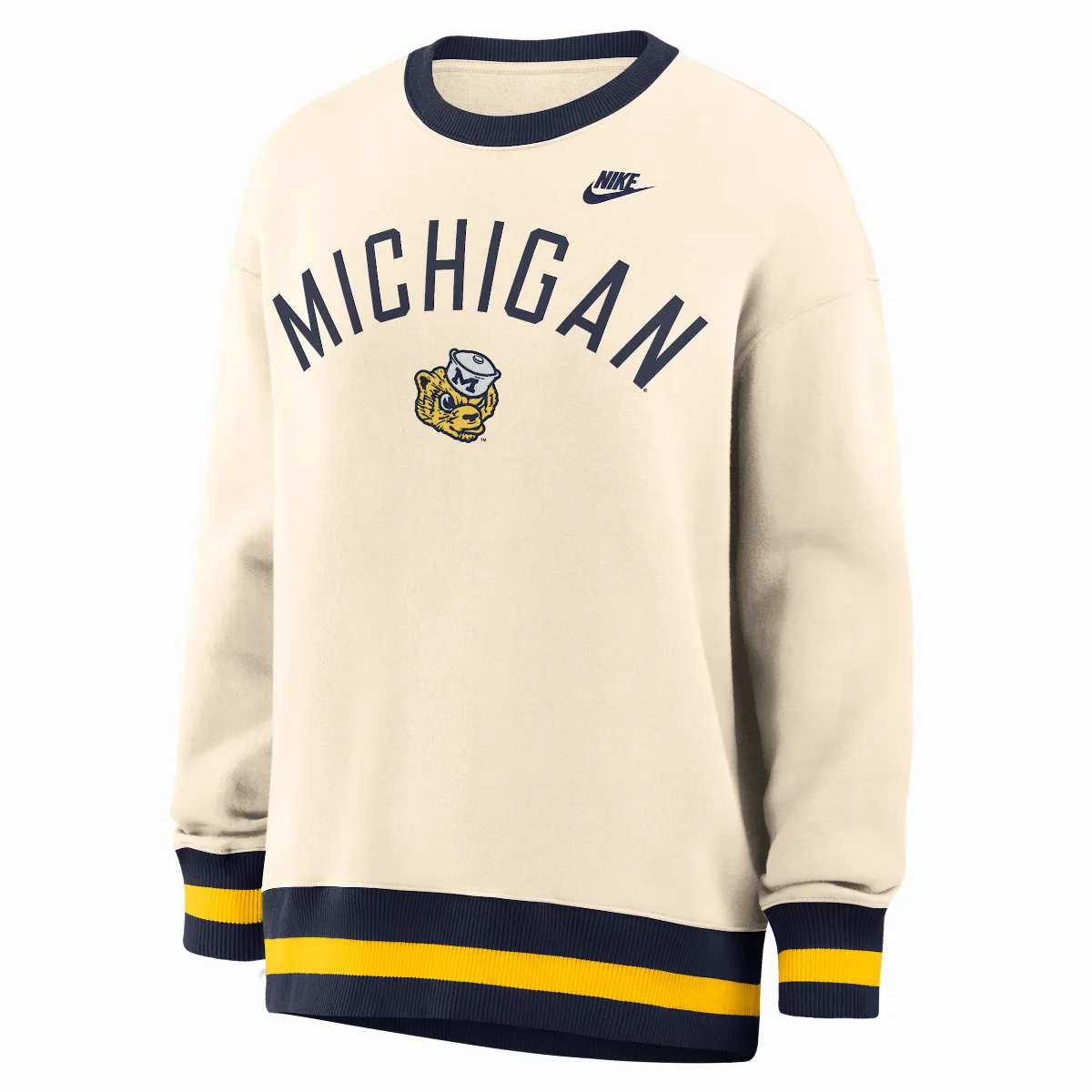 Michigan Legacy College Oversized Pullover Crew by Nike
